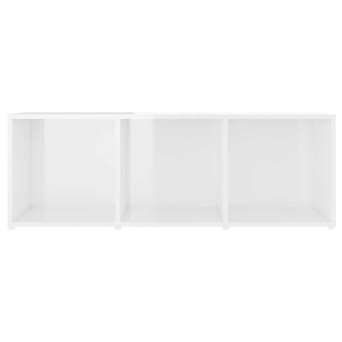 Dulapuri TV 2 buc alb extralucios, 107x35x37 cm, lemn prelucrat WALTI