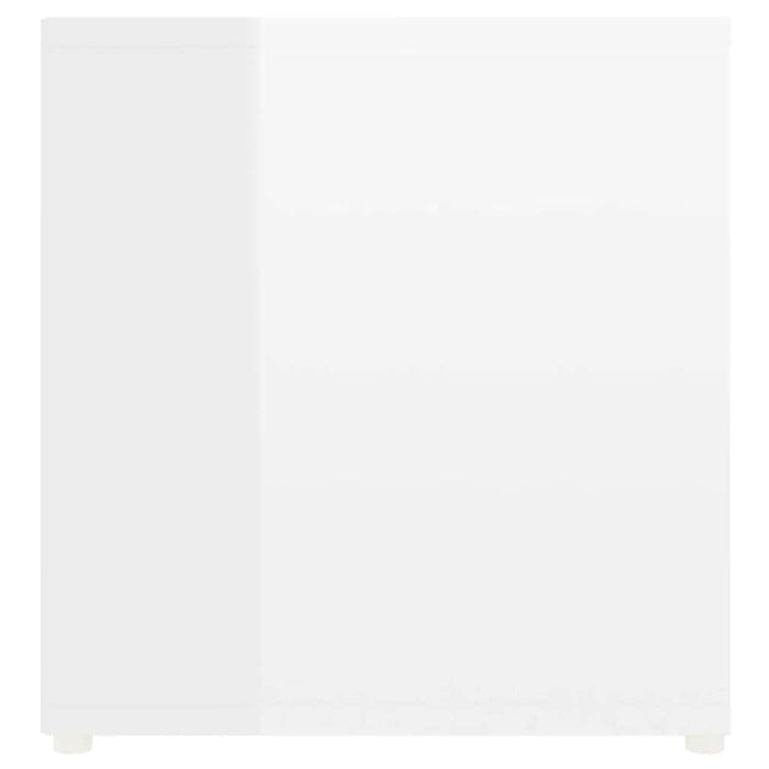 Dulapuri TV 2 buc alb extralucios, 107x35x37 cm, lemn prelucrat WALTI