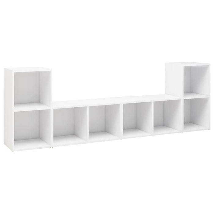 Dulapuri TV, 2 buc., alb, 72x35x36,5 cm, lemn prelucrat - WALTI WALTI