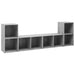 Dulapuri TV 2 buc gri beton, 72x35x36,5 cm lemn prelucrat - WALTI WALTI