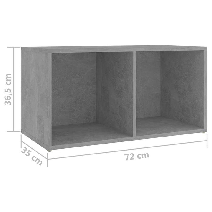 Set de dulapuri TV, 5 piese, gri beton, lemn prelucrat WALTI