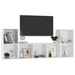 Set de dulapuri TV, 3 piese, alb, lemn prelucrat - WALTI WALTI
