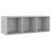 Dulapuri TV, 4 buc., gri beton, 107x35x37 cm, lemn prelucrat - WALTI WALTI