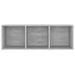 Dulapuri TV, 4 buc., gri beton, 107x35x37 cm, lemn prelucrat - WALTI WALTI