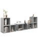 Set de dulapuri TV, 6 piese, gri beton, lemn prelucrat - WALTI WALTI