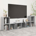 Set de dulapuri TV, 6 piese, gri beton, lemn prelucrat - WALTI WALTI