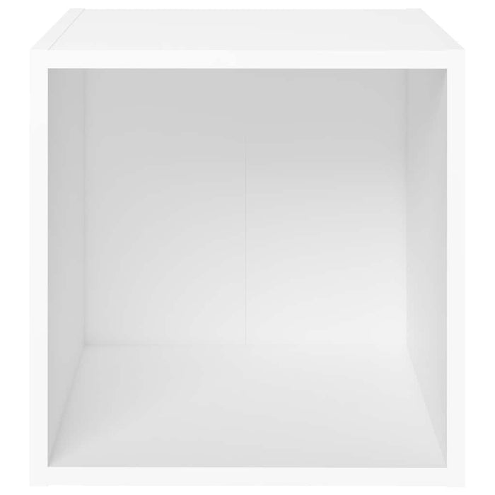 Set de dulapuri TV, 4 piese, alb, lemn prelucrat WALTI