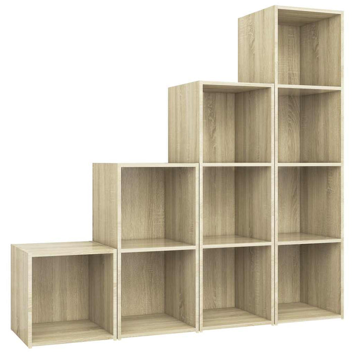Set de dulapuri TV, 4 piese, stejar sonoma, lemn prelucrat WALTI