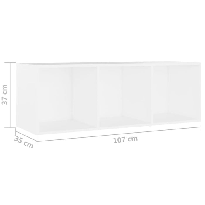 Set de dulapuri TV, 3 piese, alb, lemn prelucrat - WALTI WALTI
