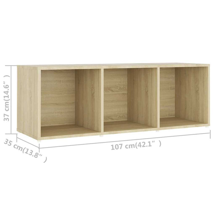 Set de dulapuri TV, 3 piese, stejar Sonoma, lemn prelucrat WALTI