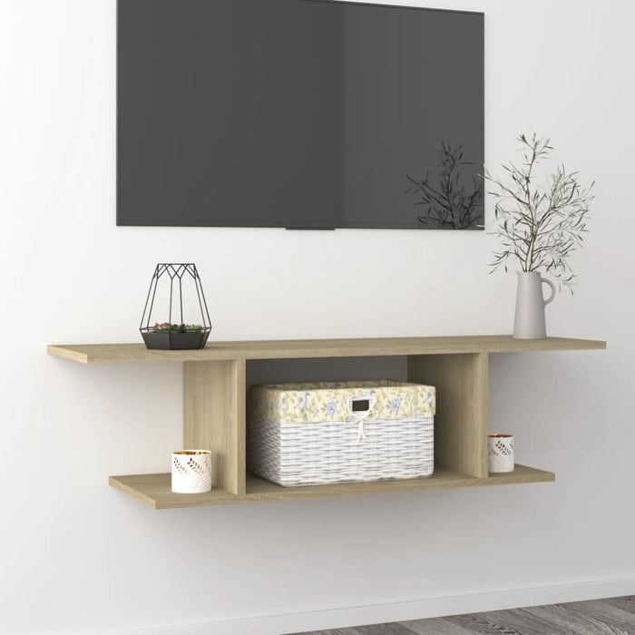 Dulap TV montaj pe perete, stejar sonoma, 103x30x26,5 cm - WALTI WALTI
