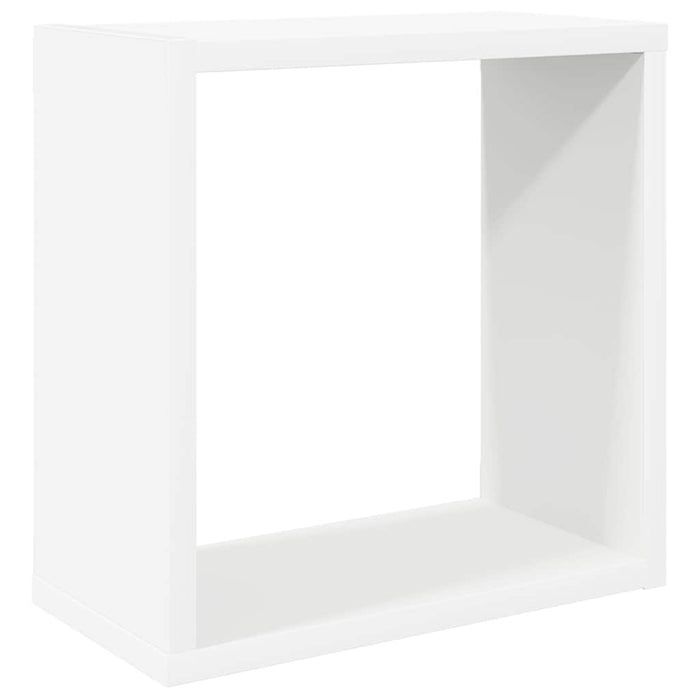 Rafturi de perete cub, 2 buc., alb, 30x15x30 cm - WALTI WALTI