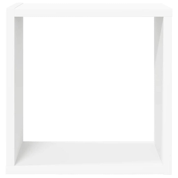 Rafturi de perete cub, 2 buc., alb, 30x15x30 cm - WALTI WALTI