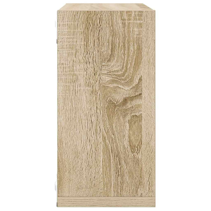 Rafturi de perete cub, 2 buc., stejar sonoma, 30x15x30 cm - WALTI WALTI