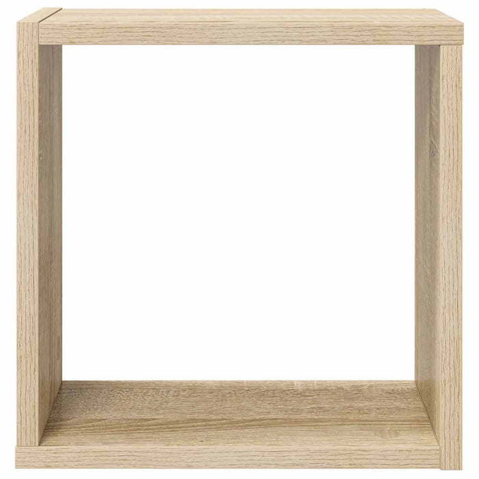 Rafturi de perete cub, 6 buc., stejar sonoma, 30x15x30 cm WALTI