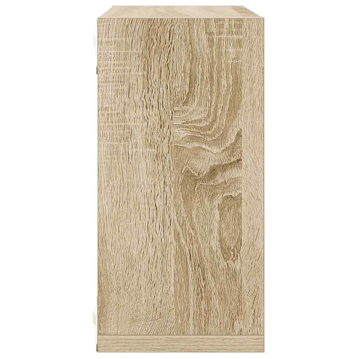 Rafturi de perete cub, 6 buc., stejar sonoma, 30x15x30 cm WALTI