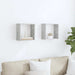 Rafturi de perete cub, 2 buc., gri beton, 30x15x30 cm - WALTI WALTI