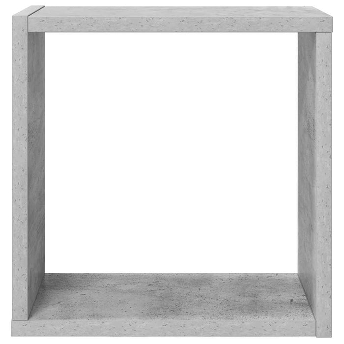 Rafturi de perete cub, 2 buc., gri beton, 30x15x30 cm - WALTI WALTI