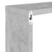 Rafturi de perete cub, 6 buc., gri beton, 30x15x30 cm - WALTI WALTI