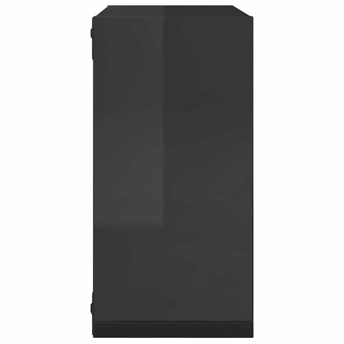 Rafturi de perete cub, 4 buc., gri extralucios, 30x15x30 cm WALTI