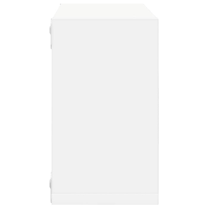 Rafturi de perete cub, 2 buc., alb, 26x15x26 cm - WALTI WALTI
