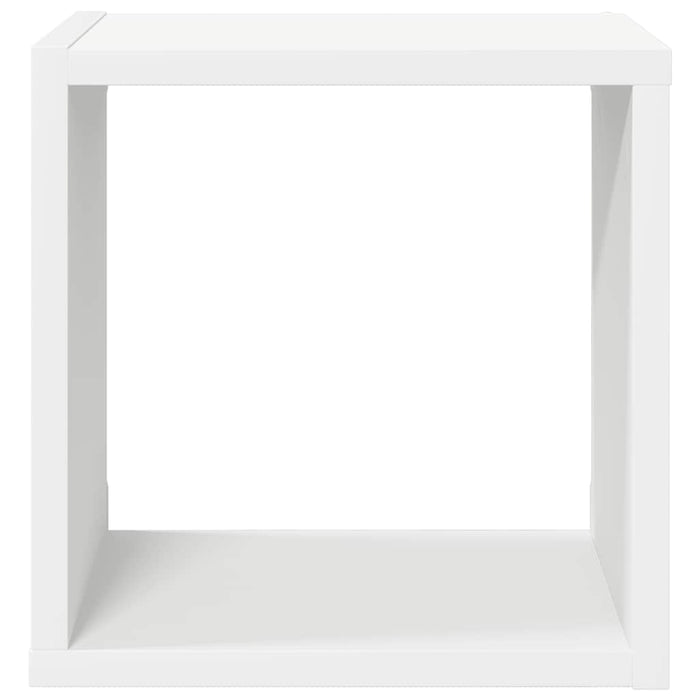 Rafturi de perete cub, 4 buc., alb, 26x15x26 cm - WALTI WALTI
