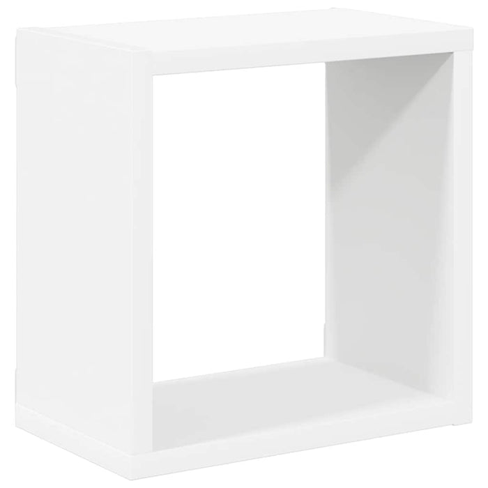 Rafturi de perete cub, 6 buc., alb, 26x15x26 cm WALTI