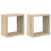 Rafturi de perete cub 2 buc. stejar sonoma 26x15x26 cm - WALTI WALTI