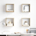 Rafturi de perete cub 4 buc. stejar sonoma 26x15x26 cm - WALTI WALTI