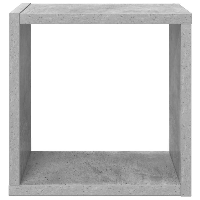 Rafturi de perete cub, 4 buc., gri beton, 26x15x26 cm - WALTI WALTI