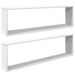 Rafturi de perete cub, 2 buc., alb, 100x15x30 cm, PAL - WALTI WALTI