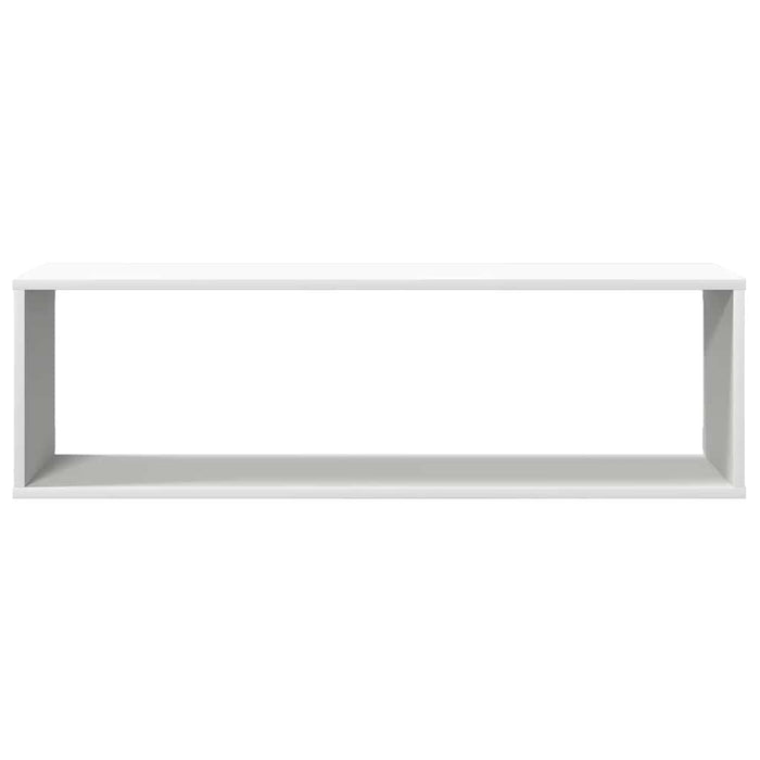 Rafturi de perete cub, 2 buc., alb, 100x15x30 cm, PAL - WALTI WALTI