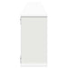Rafturi de perete cub, 2 buc., alb, 100x15x30 cm, PAL - WALTI WALTI