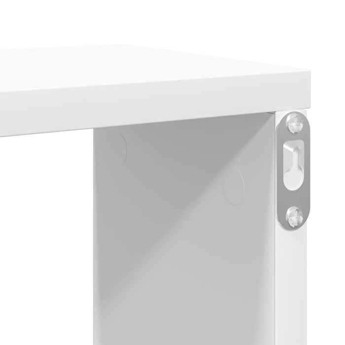 Rafturi de perete cub, 2 buc., alb, 100x15x30 cm, PAL - WALTI WALTI