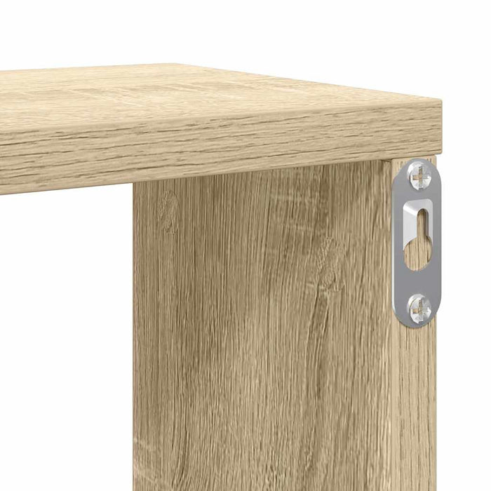Rafturi de perete cub, 2 buc., stejar sonoma, 100x15x30 cm, PAL - WALTI WALTI