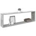 Rafturi de perete cub, 2 buc., gri beton, 100x15x30 cm, PAL - WALTI WALTI