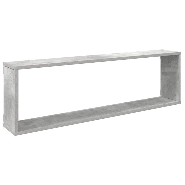 Rafturi de perete cub, 2 buc., gri beton, 100x15x30 cm, PAL - WALTI WALTI