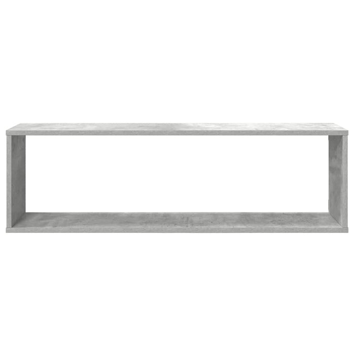 Rafturi de perete cub, 2 buc., gri beton, 100x15x30 cm, PAL - WALTI WALTI