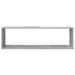 Rafturi de perete cub, 2 buc., gri beton, 100x15x30 cm, PAL - WALTI WALTI