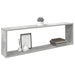 Rafturi de perete cub, 4 buc., gri beton, 100x15x30 cm, PAL - WALTI WALTI
