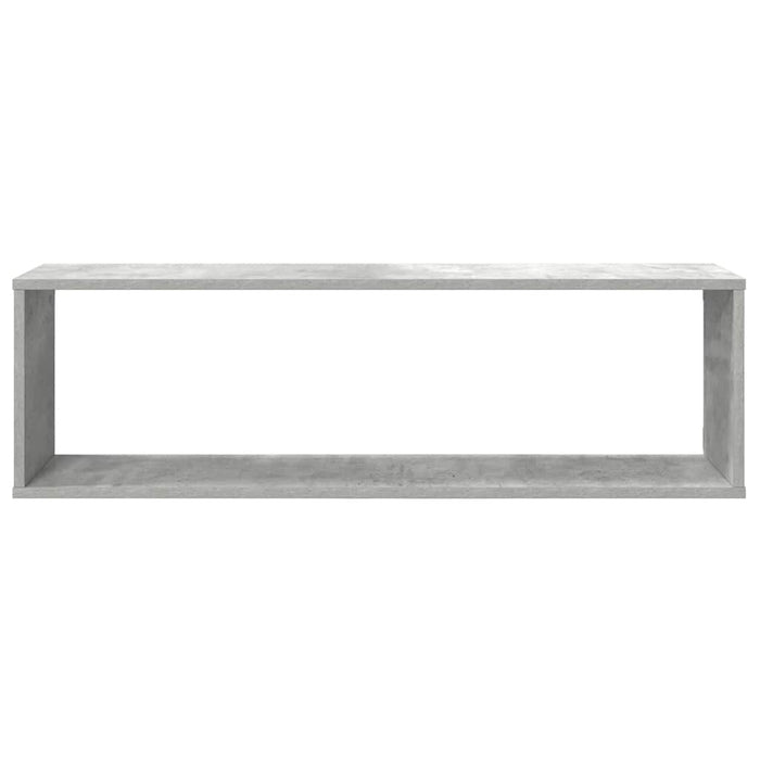 Rafturi de perete cub, 4 buc., gri beton, 100x15x30 cm, PAL - WALTI WALTI