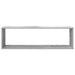 Rafturi de perete cub, 4 buc., gri beton, 100x15x30 cm, PAL - WALTI WALTI