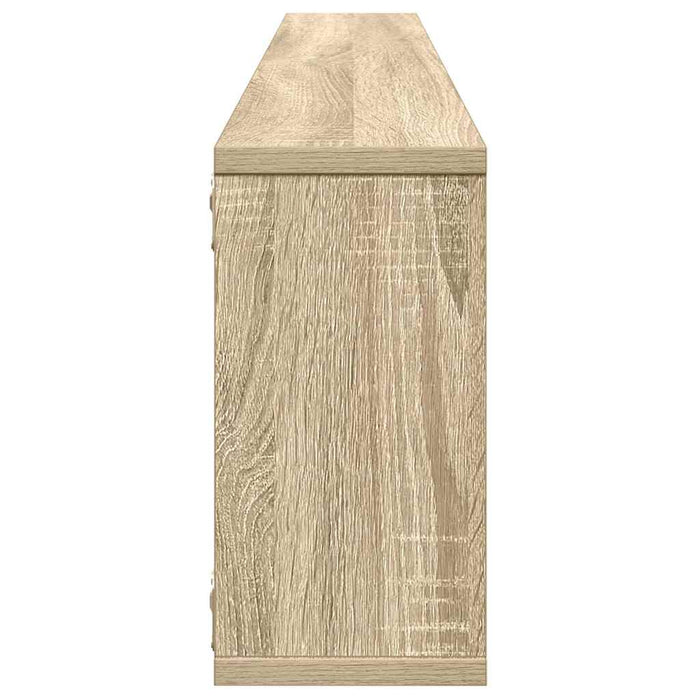 Rafturi de perete cub 2 buc. alb&stejar sonoma 100x15x30cm PAL WALTI