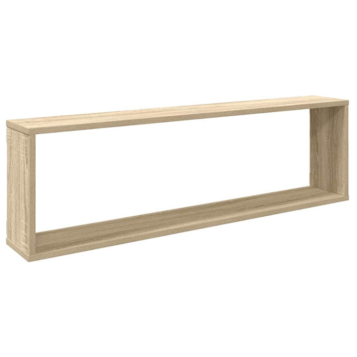 Rafturi de perete cub 4 buc. alb&stejar sonoma 100x15x30cm PAL WALTI