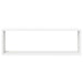 Rafturi de perete cub, 2 buc., alb, 80x15x26,5cm lemn prelucrat - WALTI WALTI