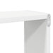 Rafturi de perete cub, 2 buc., alb, 80x15x26,5cm lemn prelucrat - WALTI WALTI