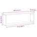 Rafturi de perete cub, 2 buc., alb, 80x15x26,5cm lemn prelucrat - WALTI WALTI