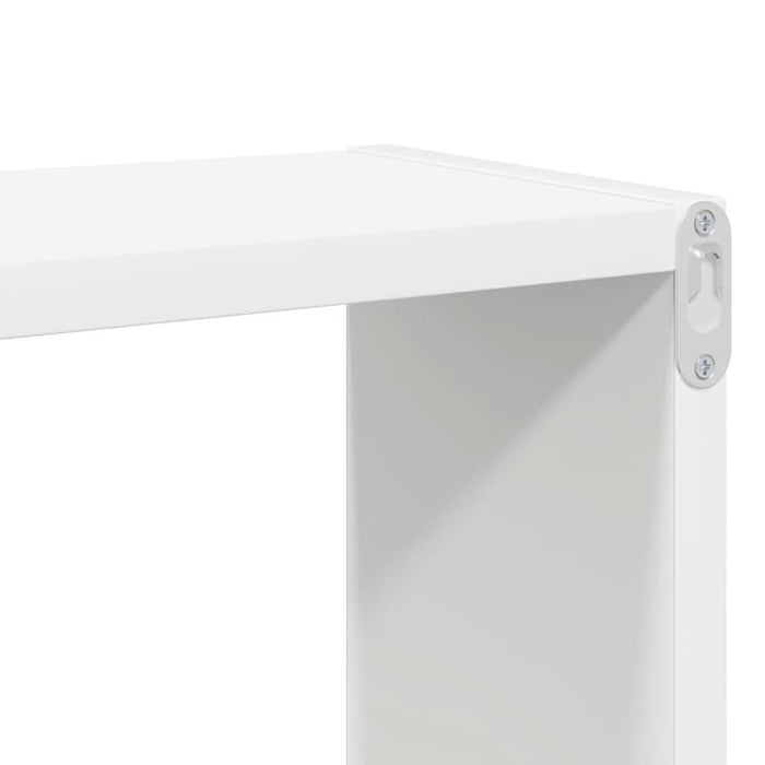 Rafturi de perete cub, 4 buc., alb, 80x15x26,5cm lemn prelucrat WALTI