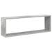 Rafturi de perete cub, 2 buc., gri beton, 80x15x26,5 cm, PAL - WALTI WALTI