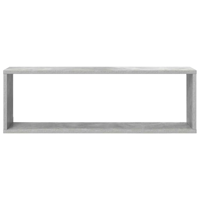 Rafturi de perete cub, 2 buc., gri beton, 80x15x26,5 cm, PAL - WALTI WALTI